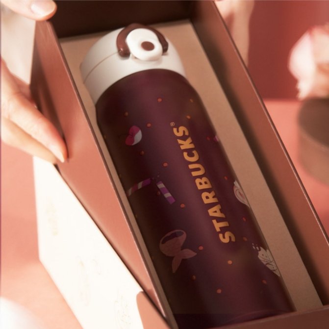Starbucks cup China 2023 Valentine's Day online Thermos Chocolate cup 500ml Starbucks loveinstarbucks