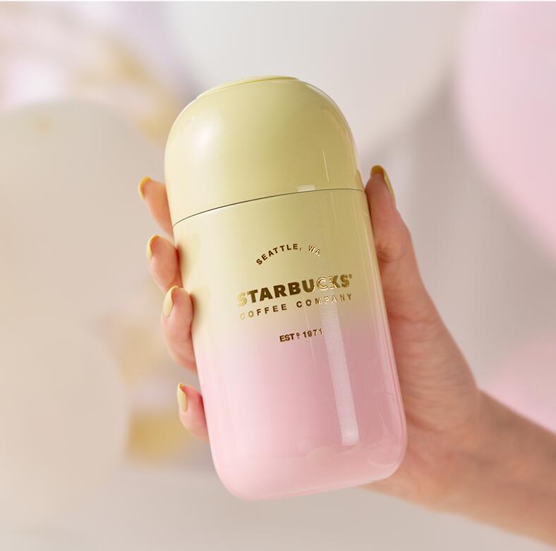 Starbucks Dreamland Amusement Park Pink and yellow gradient stainless steel cup 220ml Starbucks loveinstarbucks