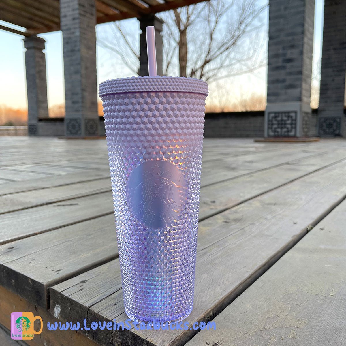 Starbucks taiwan Iridescent purple straw studded cup 24oz Starbucks  loveinstarbucks