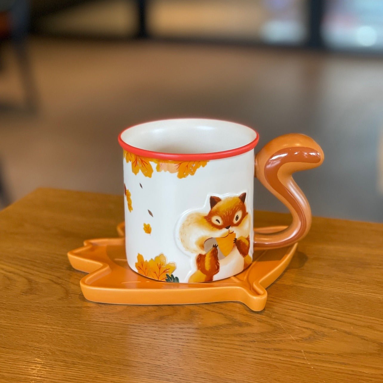 Starbucks warm autumn afterglow Squirrel Leaf mug 360ml Starbucks loveinstarbucks