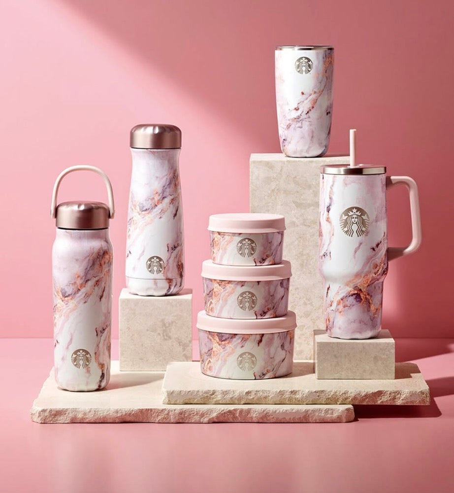Starbucks Korea 2024 Swell Pink Marvel series