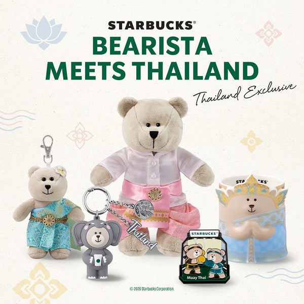 Starbucks Thailand 2026 Bearista Meets Thailand series