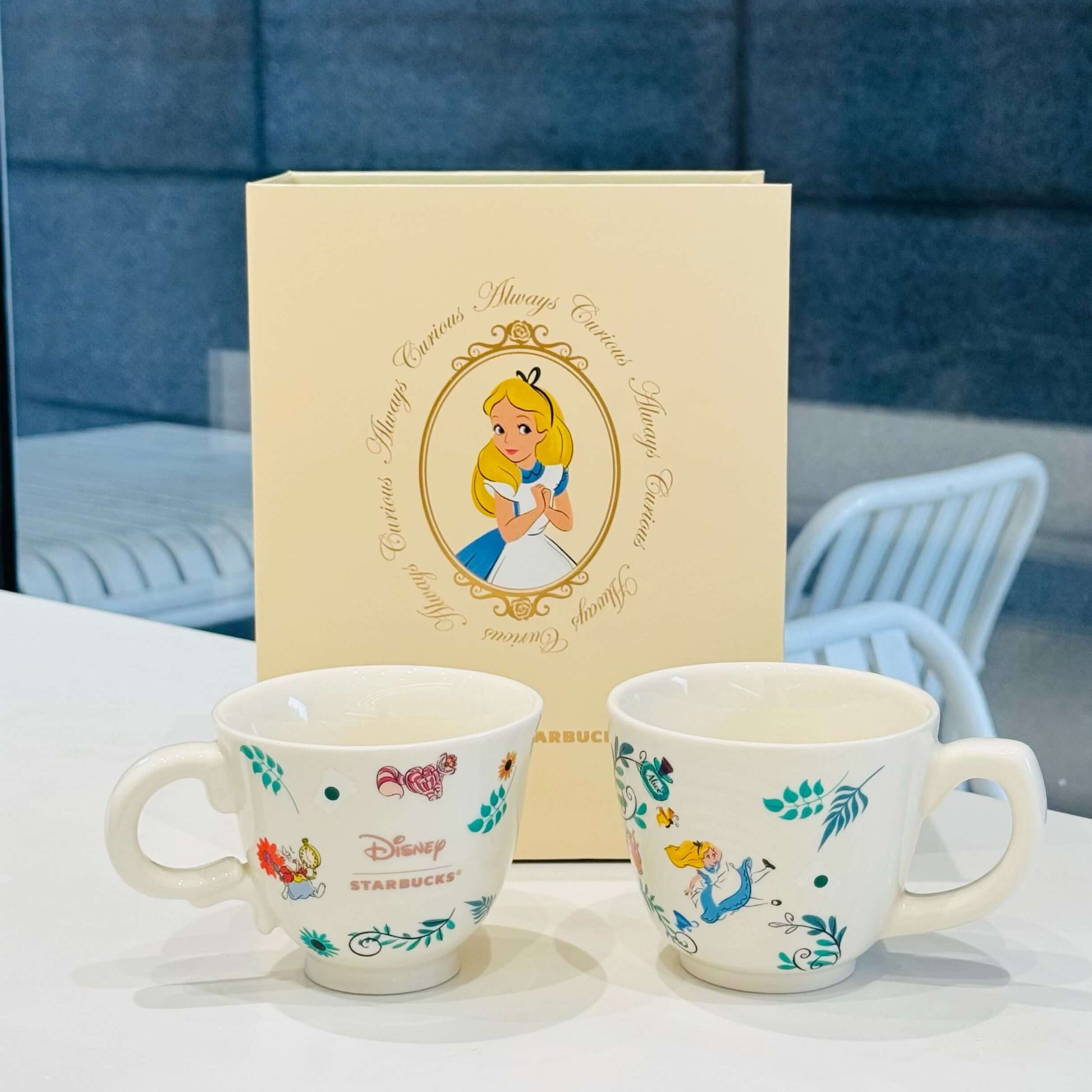 Starbucks Disney 2024 Alice series two mugs set giftbox 200ml & 260ml loveinstarbucks loveinstarbucks
