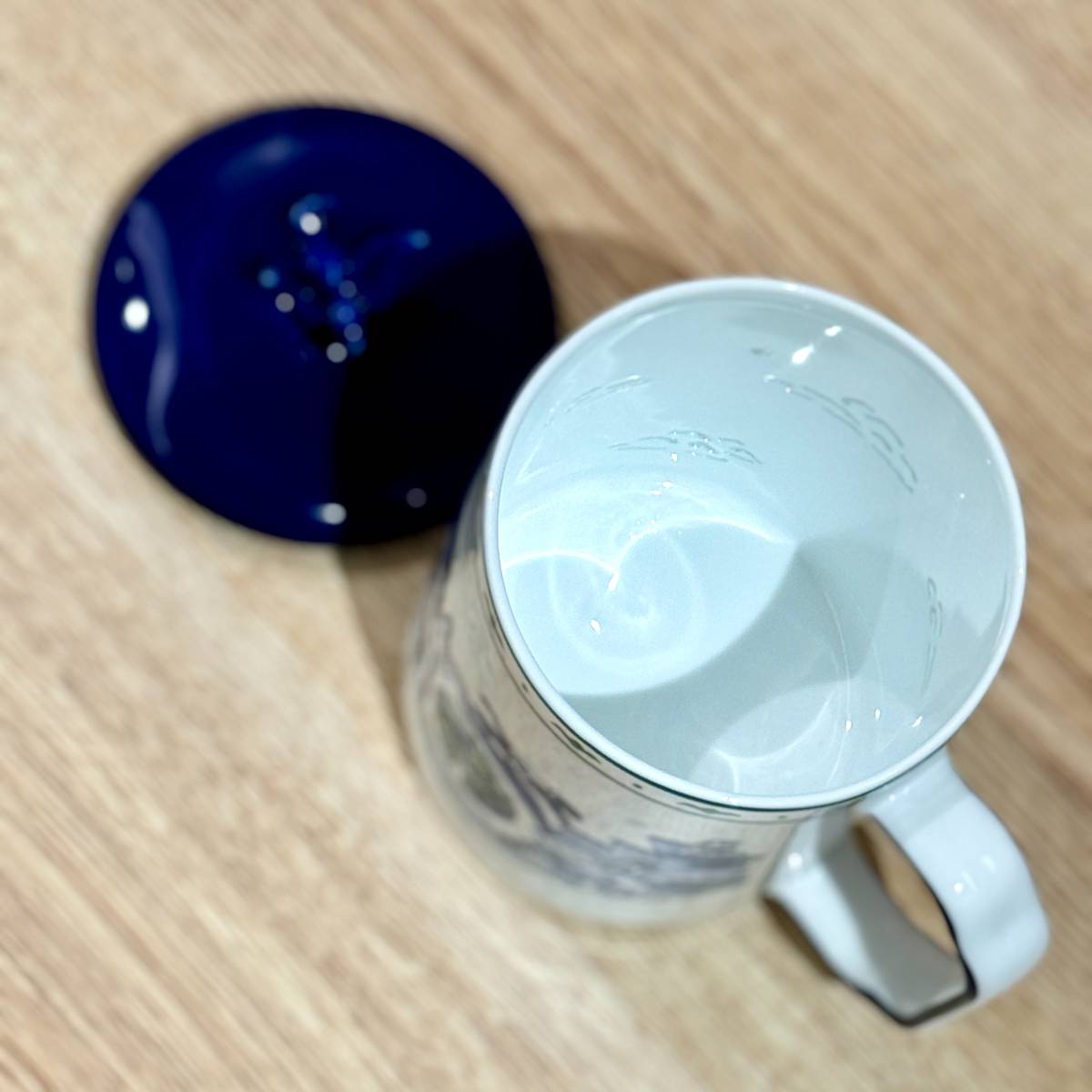 Starbucks China 2024 25th Anniversary Blue and White Porcelain Luminous ceramic mug 440ml Starbucks loveinstarbucks