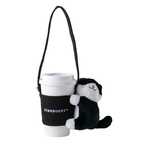 Starbucks Taiwan 2026 Summer Season1 Series black and white cat cup holder