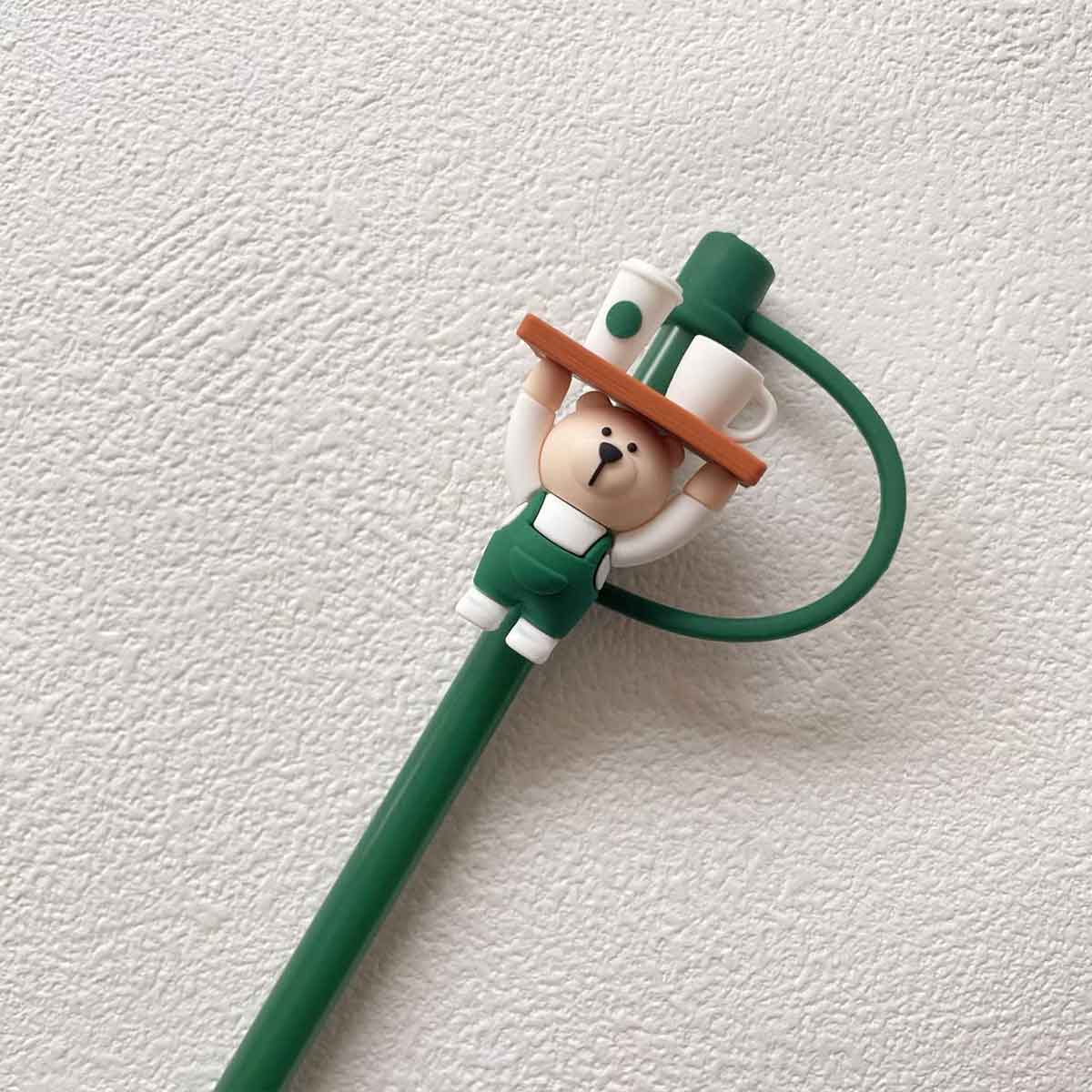 Not Starbucks product, Barista Bear Topper, ONLY topper ,DONOT include Straw , DONOT sell alone loveinstarbucks loveinstarbucks