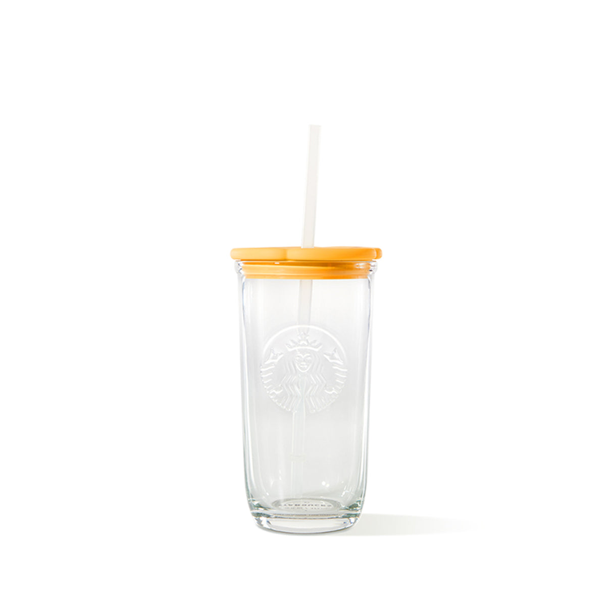 Starbucks China 2023 Summer wildflowers yellow Flower lid straw glass cup 473ml Starbucks loveinstarbucks
