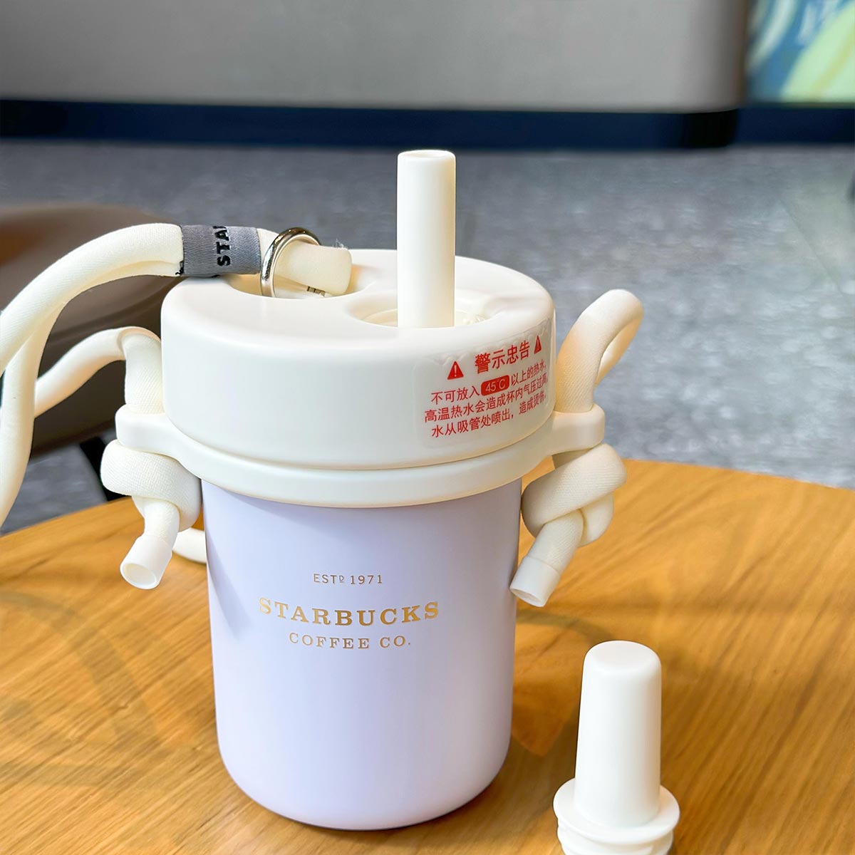 Starbucks tumbler China 2023 Summer blooming Purple Lavender Stainless steel straw cup 490ml Starbucks loveinstarbucks