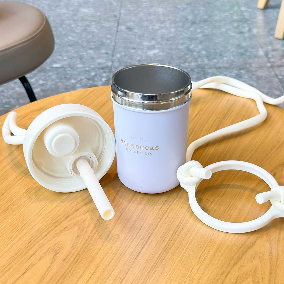 Starbucks tumbler China 2023 Summer blooming Purple Lavender Stainless steel straw cup 490ml Starbucks loveinstarbucks