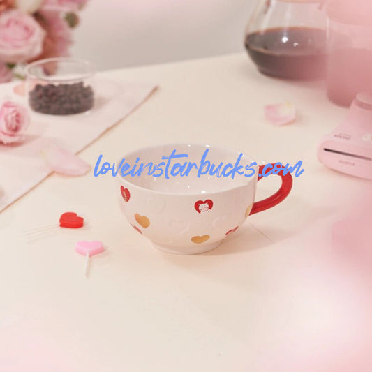 Starbucks China 2024 Valentine's Day heart style mug414ml loveinstarbucks loveinstarbucks