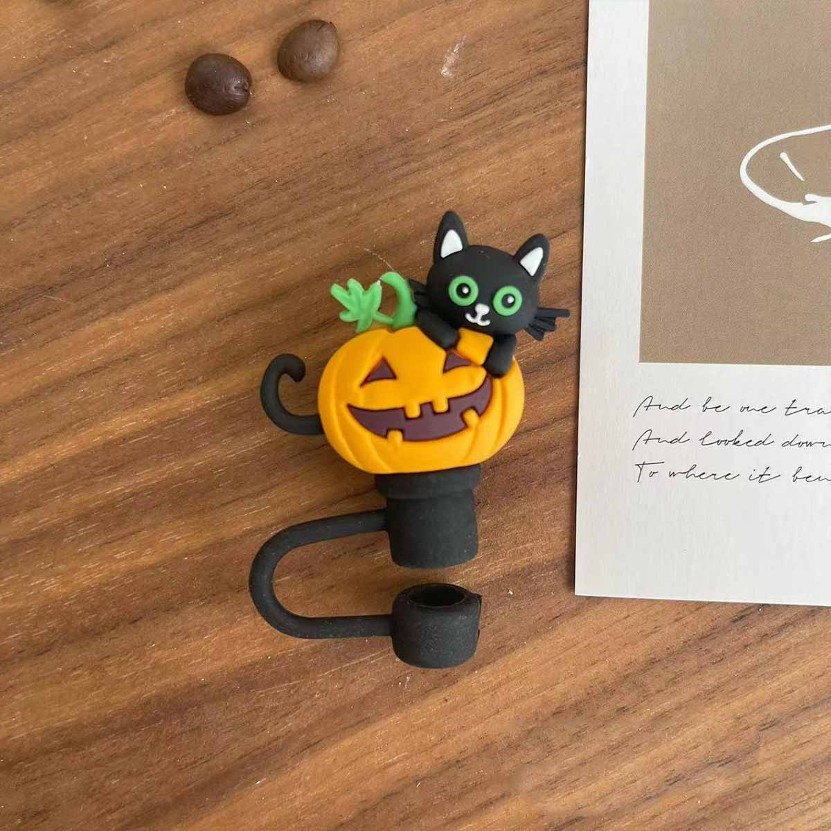 Not Starbucks product, Halloween black cat Topper, ONLY topper ,DONOT include Straw , DONOT sell alone loveinstarbucks loveinstarbucks