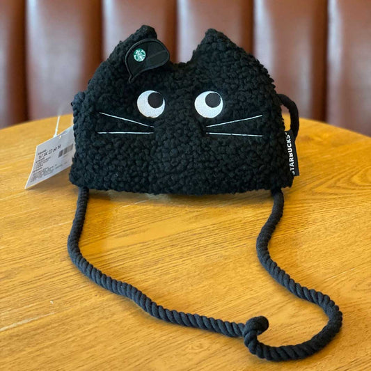 Starbucks China 2023 Halloween Cool Black series Black cat style shoulder bag Starbucks loveinstarbucks