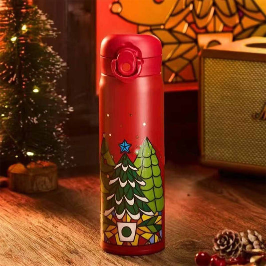 Starbucks China 2024 Christmas Colorful Kaleidoscope Series thermos Stainless steel insulated cup 500ml Starbucks loveinstarbucks
