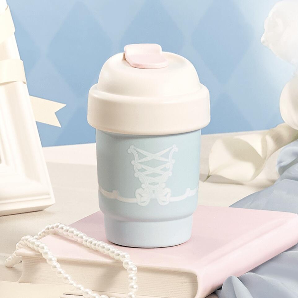Starbucks China 2024 Princess Afternoon Tea Series Blue stainless steel cup 375ml Starbucks loveinstarbucks