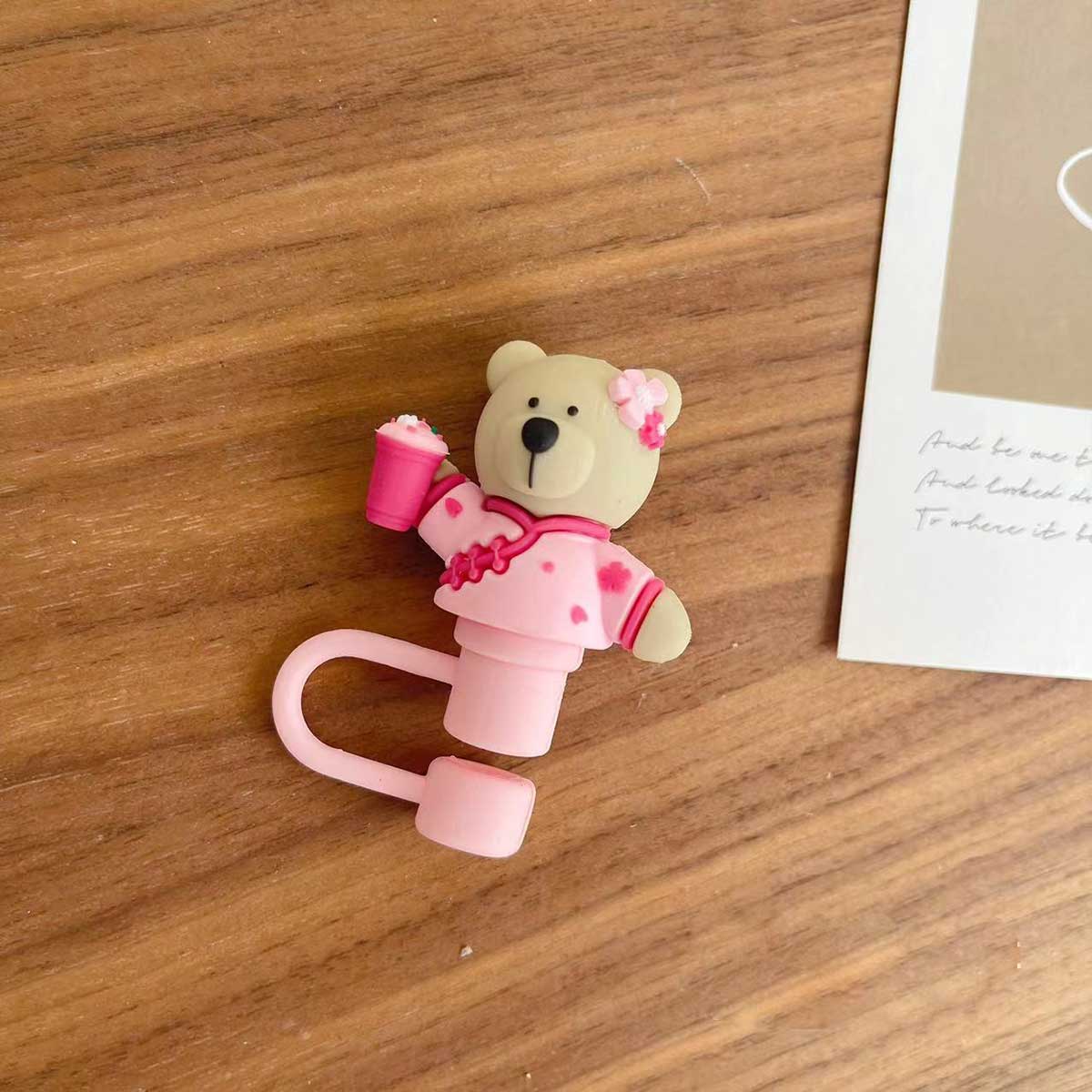 Not Starbucks product, Sakura Bear Topper, ONLY topper ,DONOT include Straw , DONOT sell alone loveinstarbucks loveinstarbucks