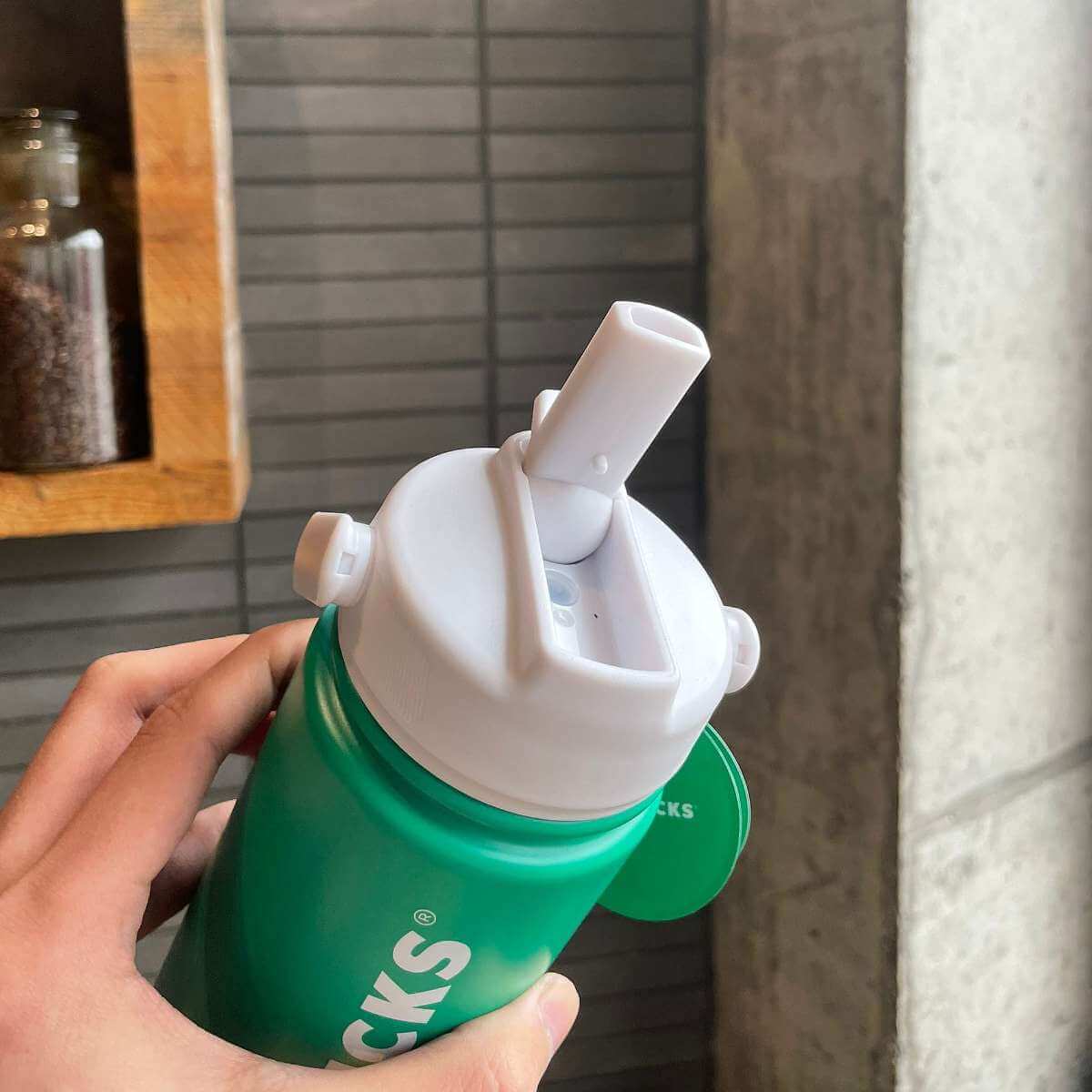 Starbucks China 2024 Coffee grounds and Lively green stainless steel cup 580ml loveinstarbucks loveinstarbucks