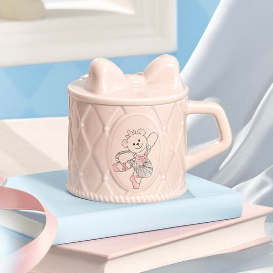 Starbucks China 2024 Princess Afternoon Tea Series Pink ceramic mug with lid 390ml Starbucks loveinstarbucks