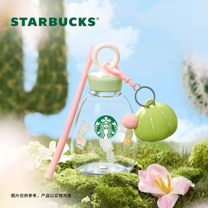 Starbucks China 2024 Succulent series plastic cup 473ml coming with ornament and straw Starbucks loveinstarbucks