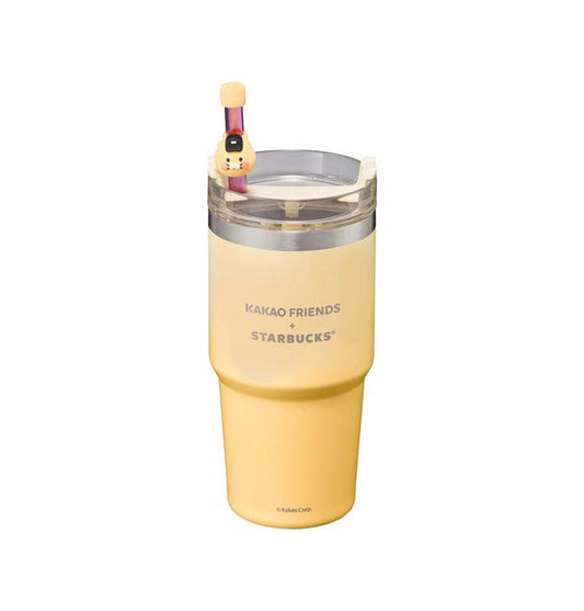 Starbucks Korea 2024 kakaofriends co-brand yellow Stainless steel cup 20oz loveinstarbucks loveinstarbucks