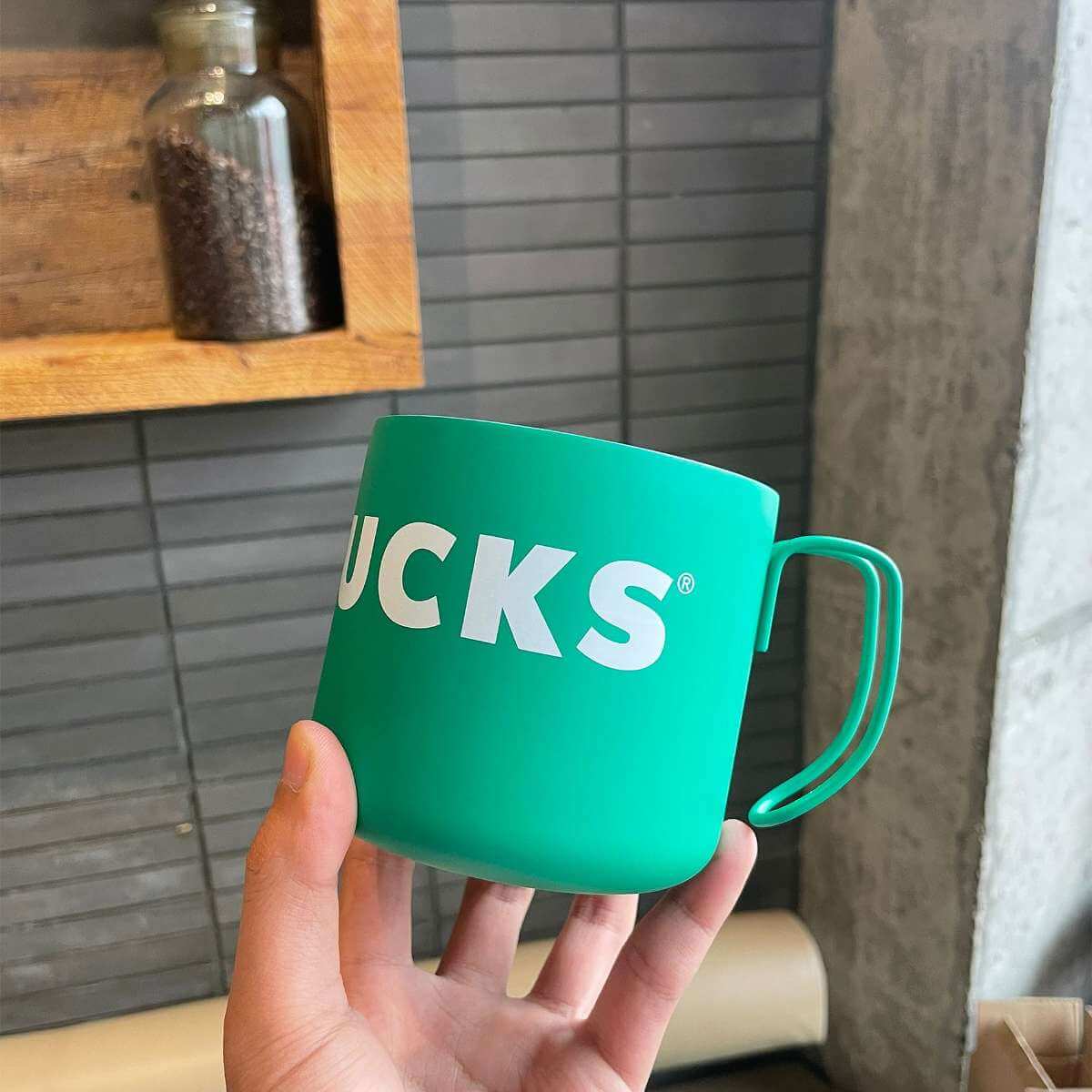 Starbucks China 2024 Coffee grounds and Lively green camping stainless steel cup 473ml loveinstarbucks loveinstarbucks