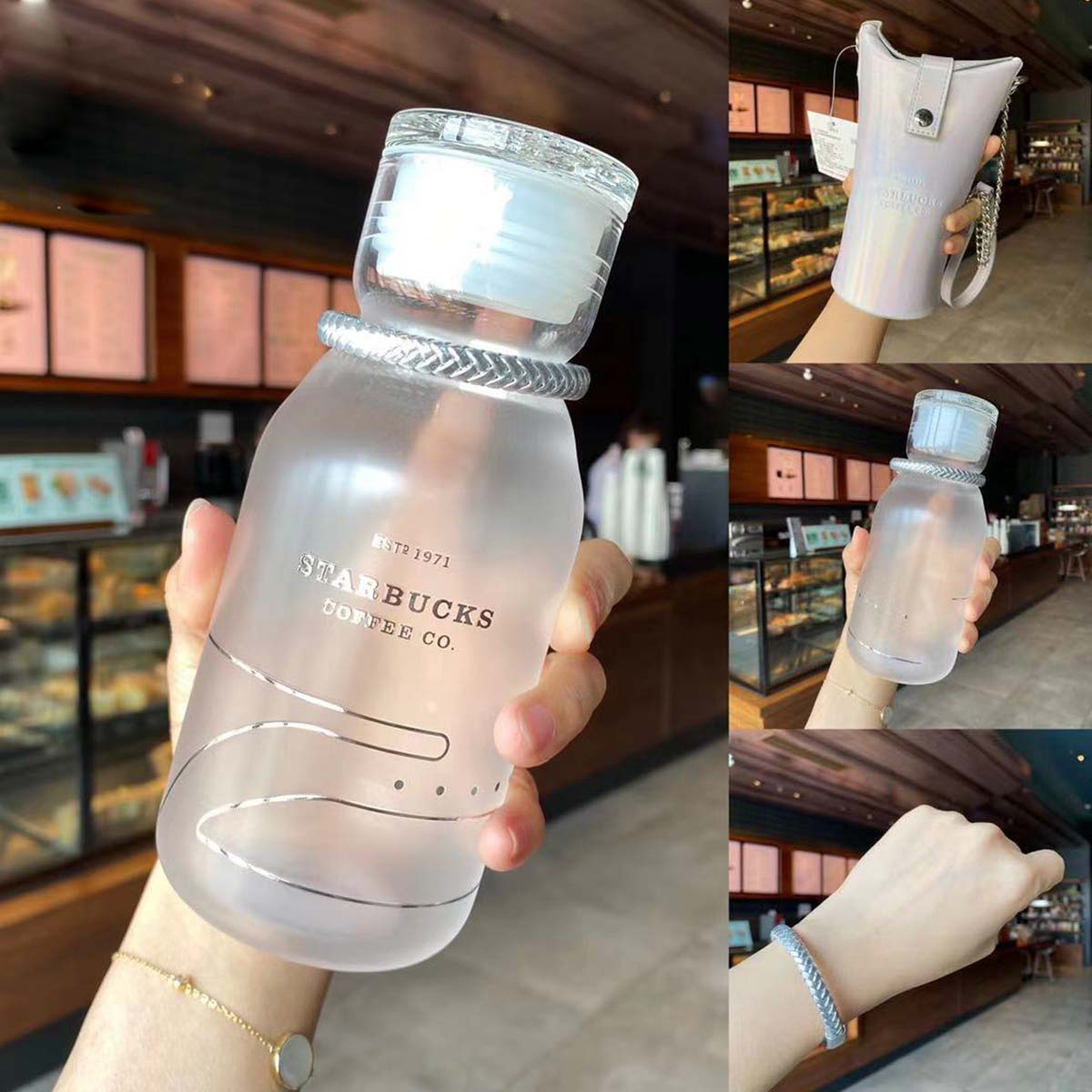 Starbucks China 2021 Environmentalism Frosted tumbler with laser bag 390ml Starbucks loveinstarbucks