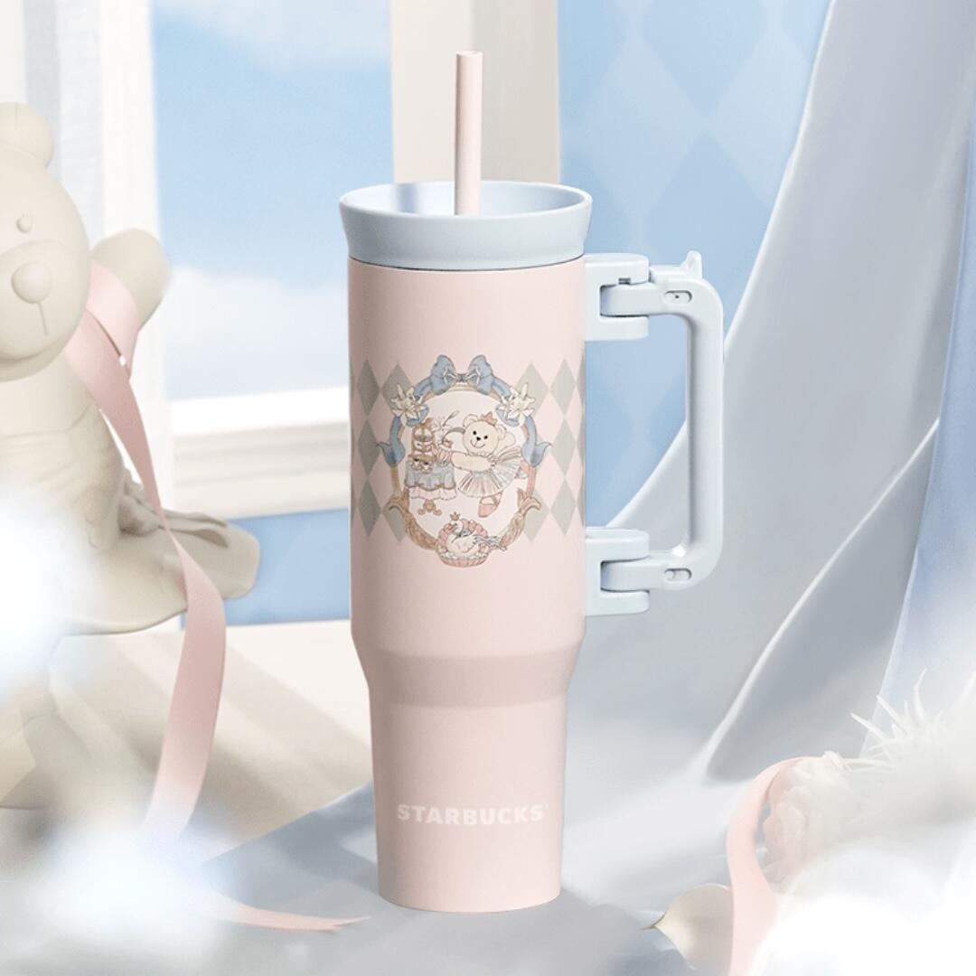 Starbucks China 2024 Princess Afternoon Tea Series Stainless steel straw cup 1125ml Starbucks loveinstarbucks