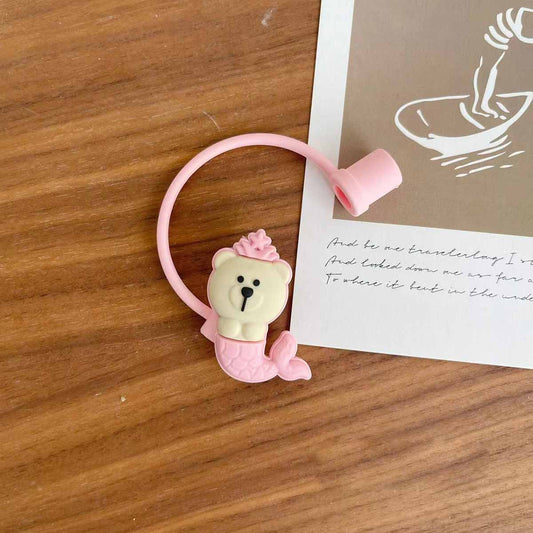 Not Starbucks product, Pink mermaid Bear Topper, ONLY topper ,DONOT include Straw , DONOT sell alone loveinstarbucks loveinstarbucks