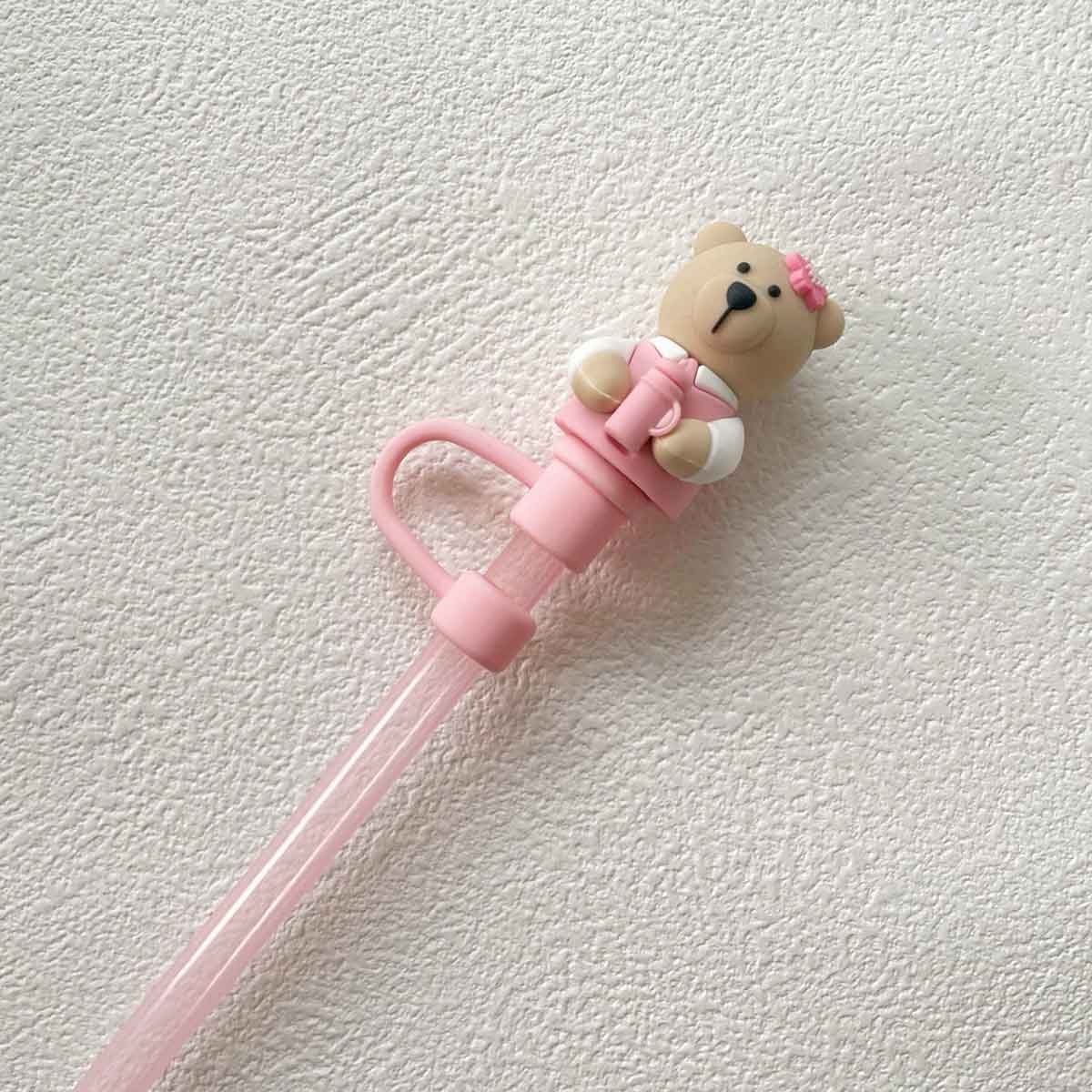 Not Starbucks product, Pink sakura Bear Topper, ONLY topper ,DONOT include Straw , DONOT sell alone loveinstarbucks loveinstarbucks