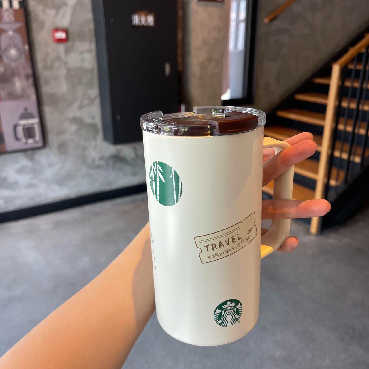 Starbucks China Traveling Panda series Stainless steel cup 591ml Starbucks loveinstarbucks