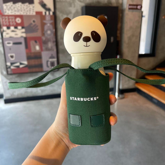 Starbucks China Traveling Panda series Green apron stainless steel cup 237ml Starbucks loveinstarbucks