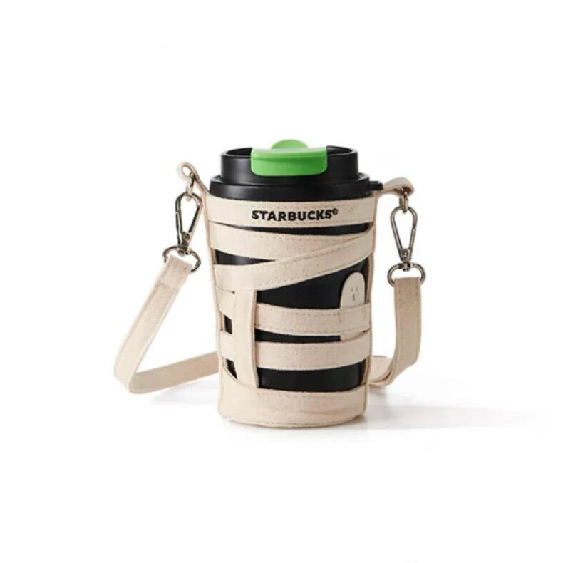 Starbucks China 2024 Halloween Green Ghost online Double mouthed stainless steel cup 365ml starbucks loveinstarbucks