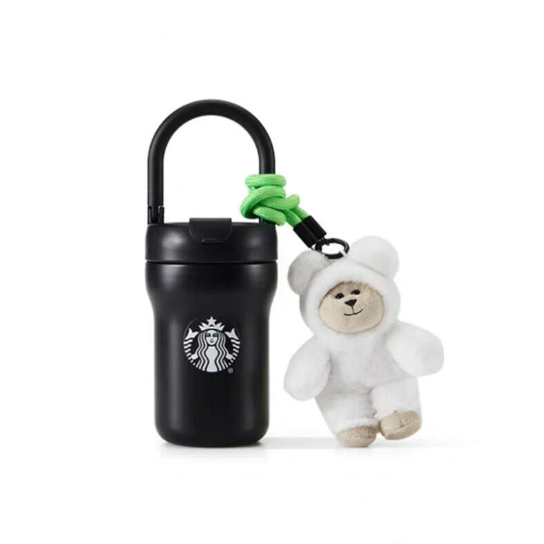 Starbucks China 2024 Halloween Green Ghost online Stainless steel insulated cup 480ml coming with Bearista keychain Starbucks loveinstarbucks