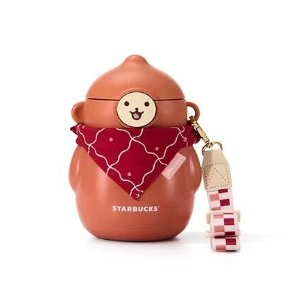 Starbucks China 2024 Christmas Cute Pet Series Stainless steel straw cup 755ml Starbucks loveinstarbucks