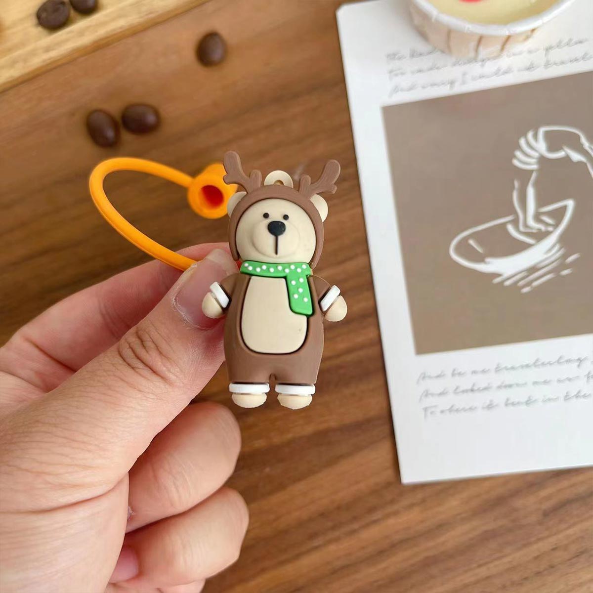 Not Starbucks product, Brown bear elk Topper, ONLY topper ,DONOT include Straw , DONOT sell alone loveinstarbucks loveinstarbucks