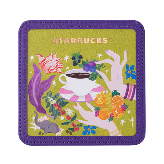 Starbucks Taiwan 2026 Sakura series square coffee mat