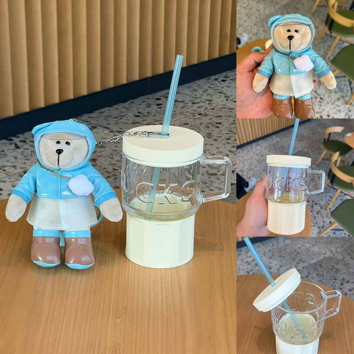 Starbucks China 2024 Summer Shine Rain Series glass 515ml and ornament Starbucks loveinstarbucks