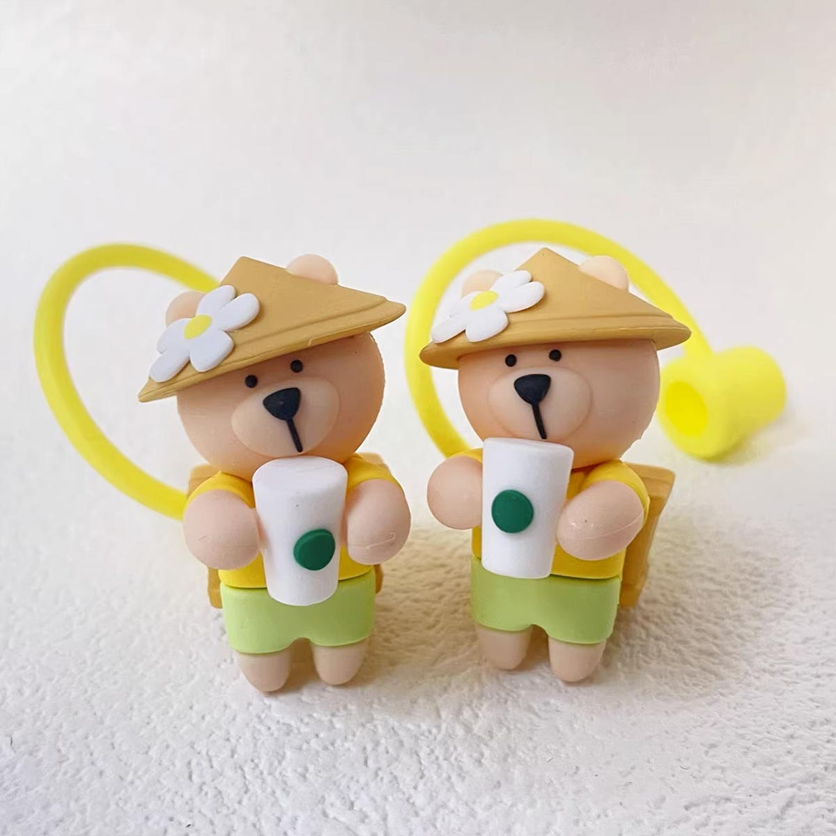 Not Starbucks product, Tea farmer Bear Topper, ONLY topper ,DONOT include Straw , DONOT sell alone loveinstarbucks loveinstarbucks