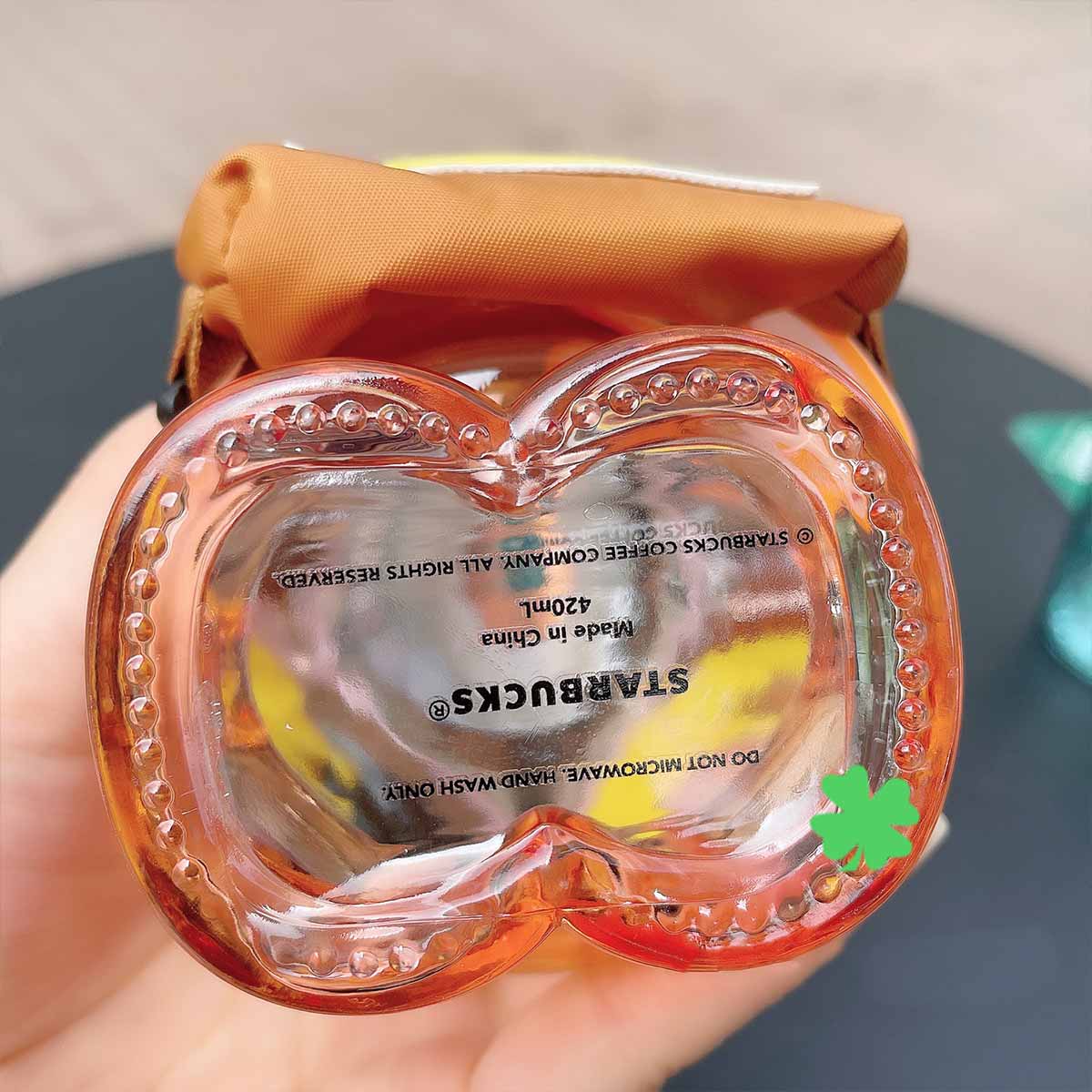 Starbucks China 2021 Camping barista Bear Shaped Glass Cup 420ml Starbucks loveinstarbucks