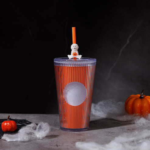 Starbucks Taiwan 2024 Halloween series GIDT plastic straw cup 473ml Starbucks loveinstarbucks