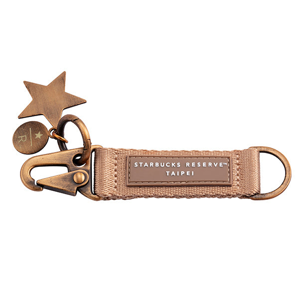 Starbucks Taiwan 2025 Collection Dream PLAZA Series gold keychain