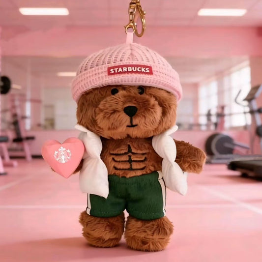 pre-order Starbucks China 2026 Gym Bearista pendant keychain