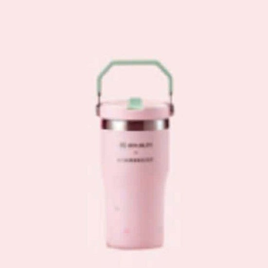 Starbucks Asia 2026 spring collection Stanley pink stainless steel cup 20oz