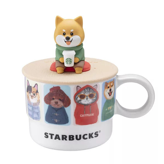 Starbucks Taiwan 2026 cat dog pet series mug 12oz