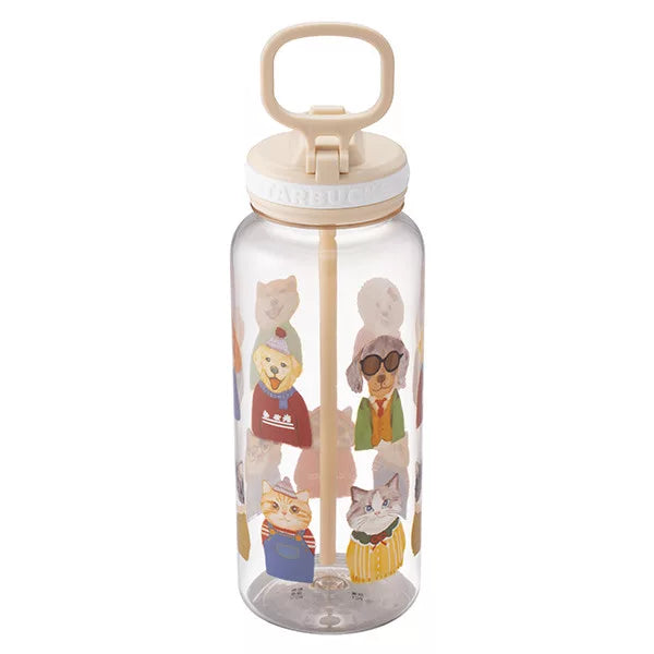 Starbucks Taiwan 2026 cat dog pet series plastic cup 32oz