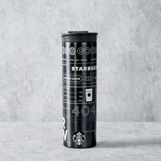 Starbucks Vietnam 2026 WIREFRAME FUTURISM series long stainless steel cup 16oz