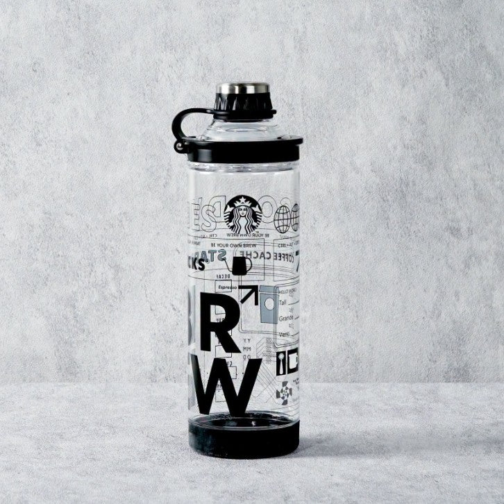 Starbucks Vietnam 2026 WIREFRAME FUTURISM series transparent plastic cup
