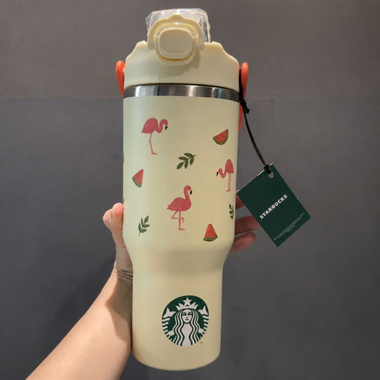 Starbucks Hong Kong & Macau Summer 2026 Season 1 Series Flamingo Stainless Steel Cup 32oz