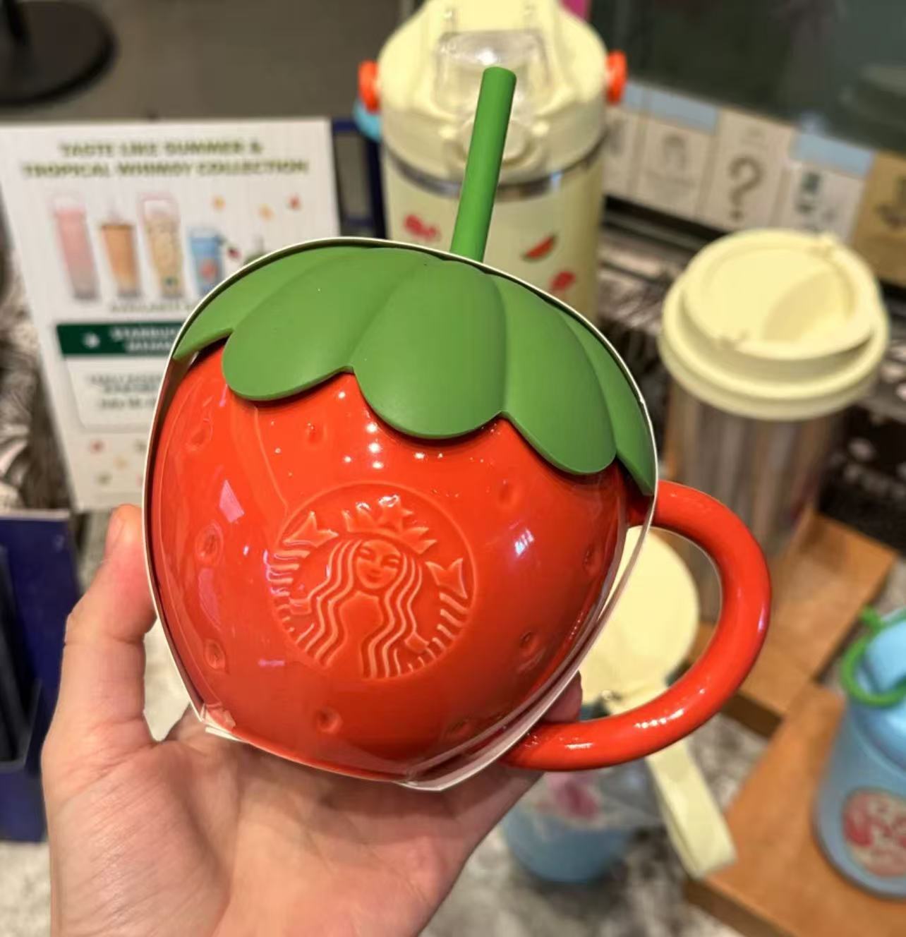 Starbucks Hong Kong & Macau Summer 2026 Season 1 Series Strawberry Mug 355ml