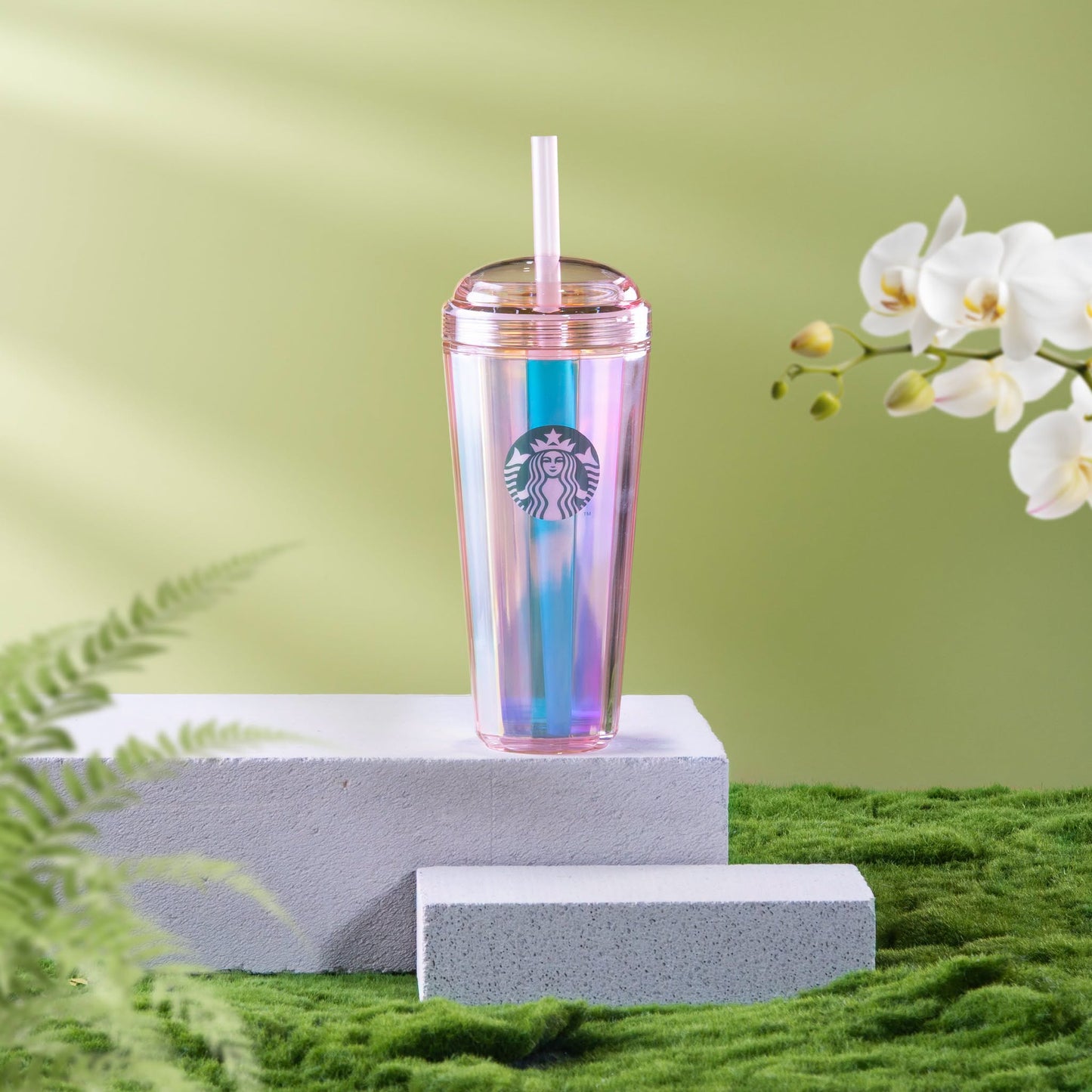 Starbucks Vietnam 2026 TROPICAL WHIMSY series plastic straw cup 24oz
