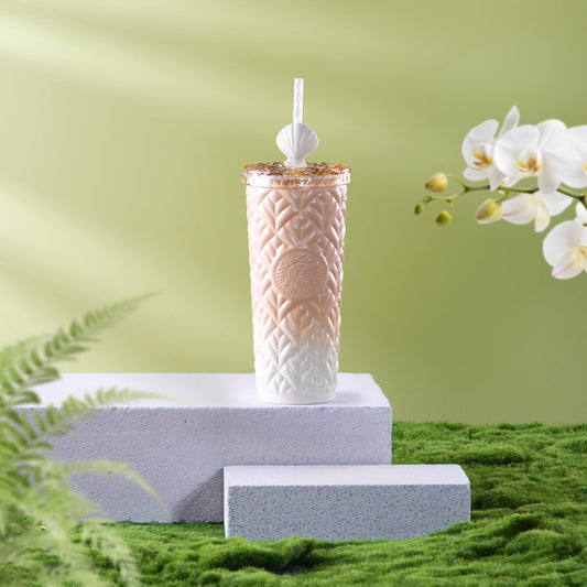 Starbucks Vietnam 2026 TROPICAL WHIMSY series Diamond Stainless Steel Straw Cup